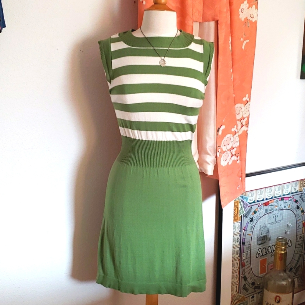 Tulle for Anthropologie Cotton/Rayon Sleeveless Sweater Dress Size Large